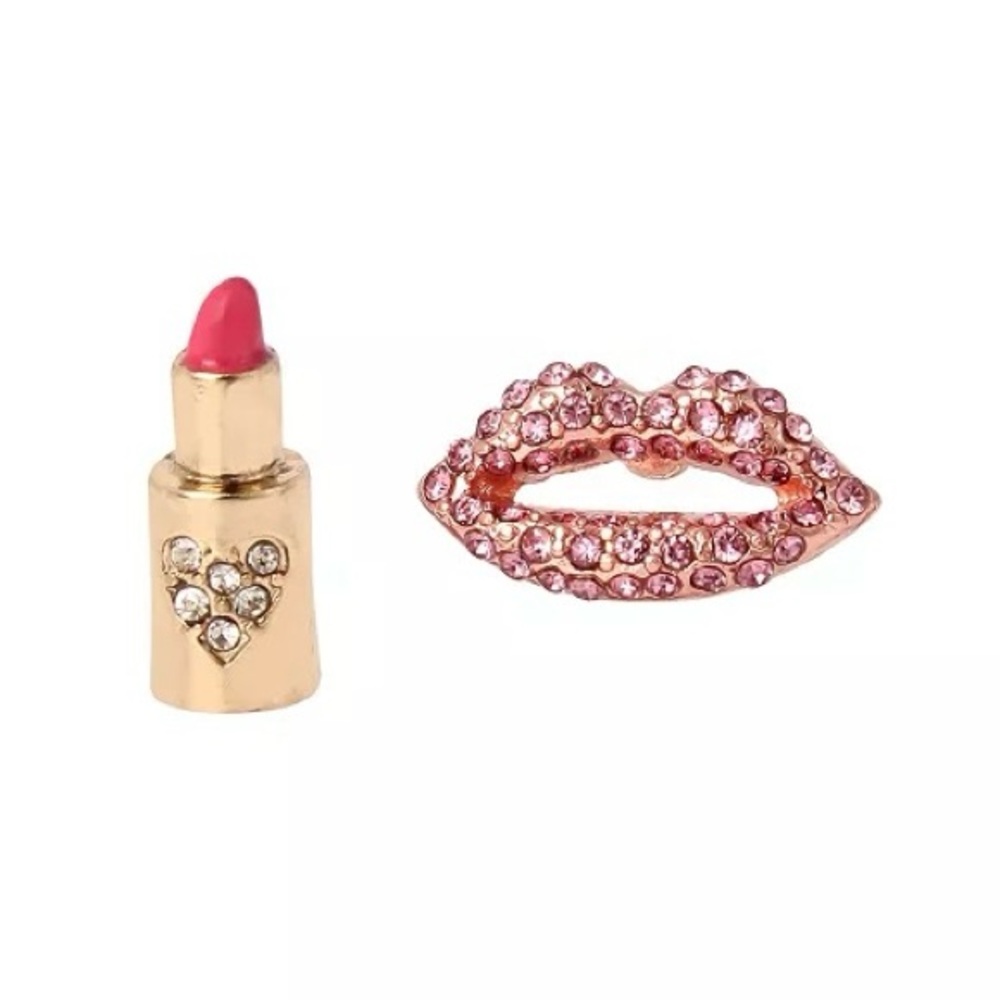 Betsey Johnson Lipstick Earrings